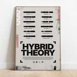 Hybrid Theory Linkin Park Poster Art Soundwave - the wav room - wood frame