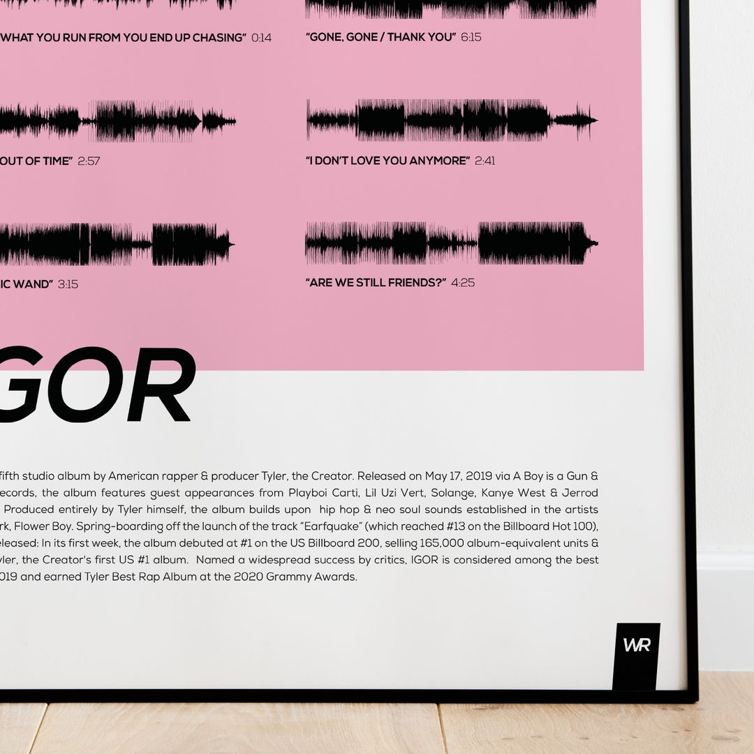 IGOR by Tyler, the Creator  Soundwave Art Print Poster – The Wav Room