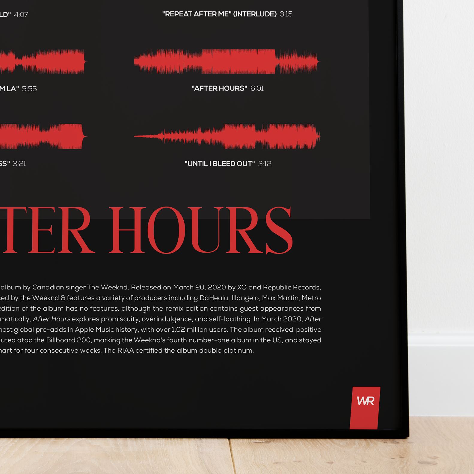 The Weeknd 'Once In A Life Time Experience' Poster – Posters Plug
